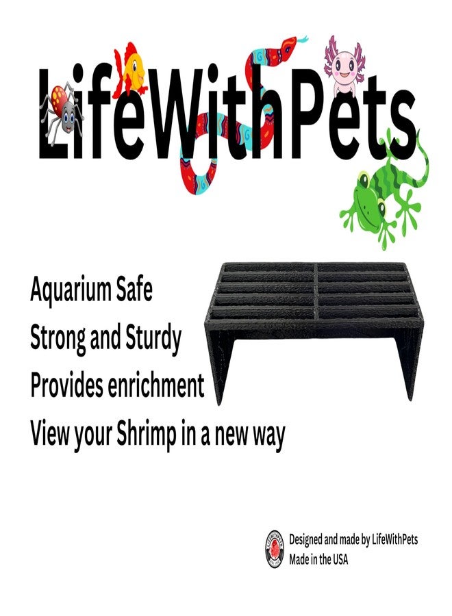 LifeWithPets Aquarium Shrimp Hide, Breeding Shrimp Hide Tunnel & Cave Black (Black, Medium) - Image 5